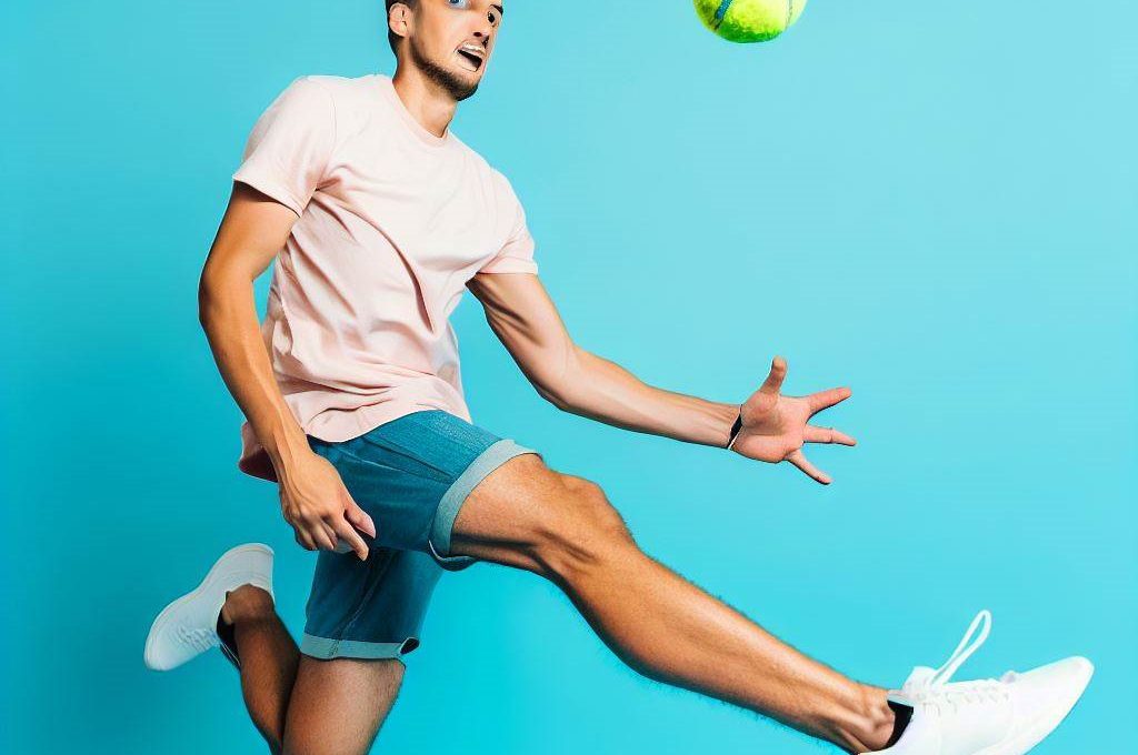 Czy w tenisie można odbić piłkę nogą